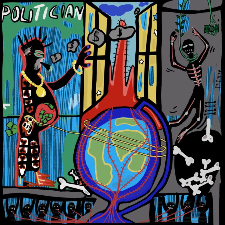 "Politician" başlıklı Dijital Sanat Seyithan Solgun tarafından, Orijinal sanat, 2D Dijital Çalışma