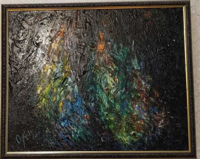 Pittura intitolato "Пыль Новруза" da Artersvarovski, Opera d'arte originale, Olio
