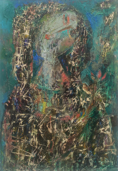 Malerei mit dem Titel "Spring's First Flow…" von Seyran, Original-Kunstwerk, Öl