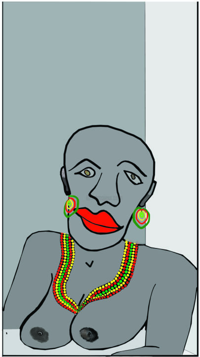 Digital Arts titled "SANDRA" by Sergio Mute Ferrer, Original Art, Digital Painting