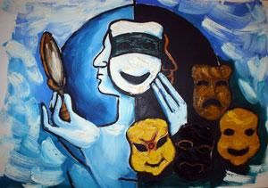 Картина под названием "The Role" - Shabu Kutty, Подлинное произведение искусства