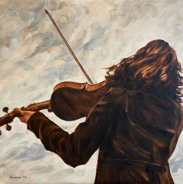 Peinture intitulée "Symphony" par Alena Shaburdina, Œuvre d'art originale, Huile Monté sur Châssis en bois