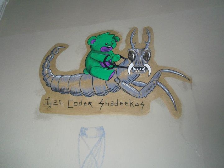 Peinture intitulée "shadee k / codex" par Shadee . K, Œuvre d'art originale, Acrylique