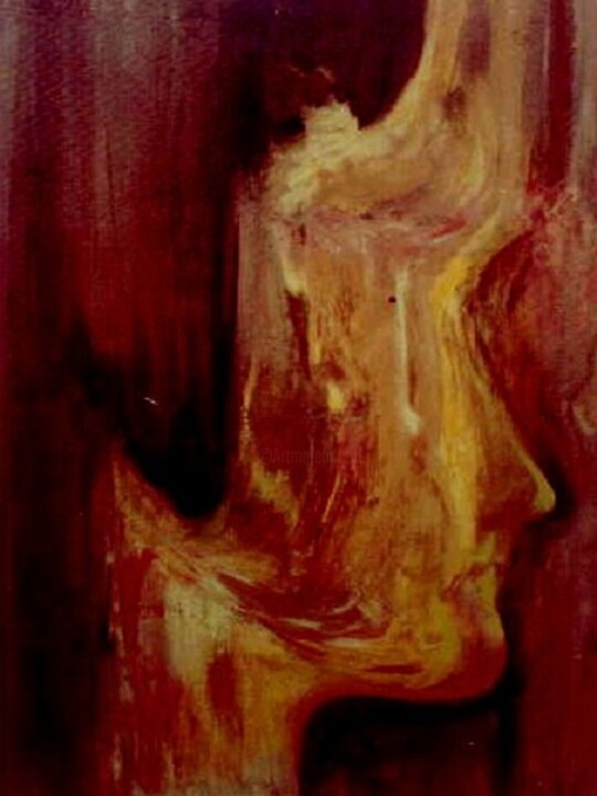 Painting titled "symbolic Art 003" by Shafique Farooqi, Original Artwork, Oil