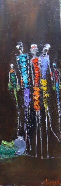 Painting titled "COLLECTION" by Shahine Blonz, Original Artwork