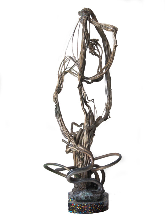 Skulptur mit dem Titel "Soulful" von Shahriar Aghakhani, Original-Kunstwerk, Kunststoff