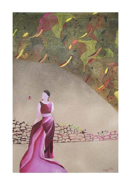 Peinture intitulée "BRIDAL SERIES" par Shahzad, Œuvre d'art originale, Huile