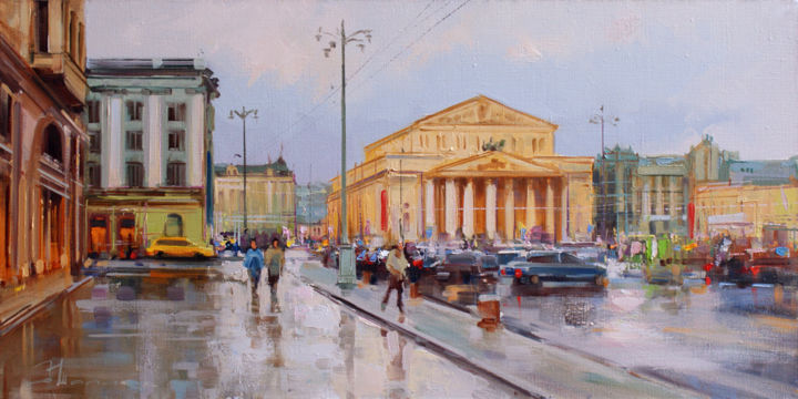 Malerei mit dem Titel "Today theatrical we…" von Shalaev Alexey, Original-Kunstwerk, Öl