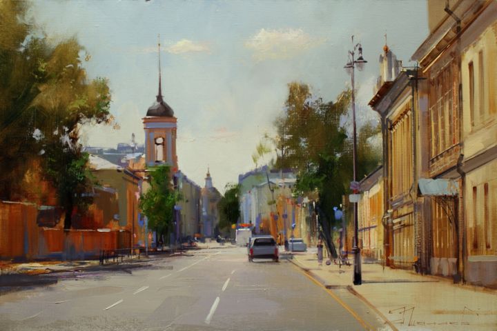 Malarstwo zatytułowany „"Now, the portal of…” autorstwa Shalaev Alexey, Oryginalna praca, Olej