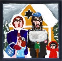 Painting titled "Jewish-American Got…" by Adelle Jean, Original Artwork, Oil
