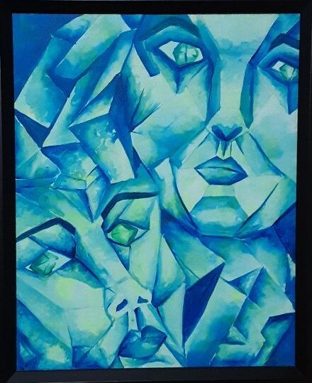 Pintura titulada "Realization" por Shamayra Smail, Obra de arte original, Acrílico