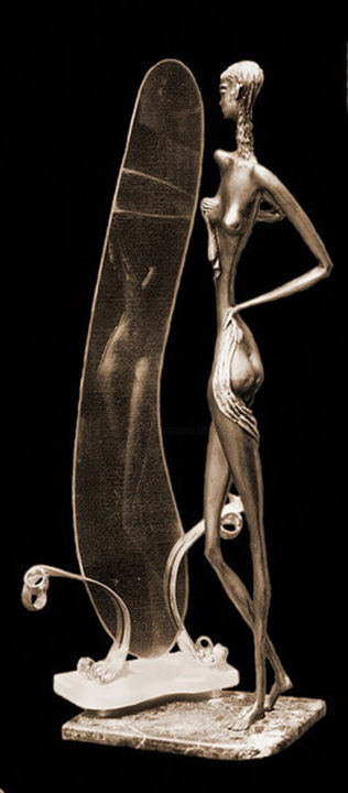 Sculpture intitulée ""Мorning"" par Shanaro, Œuvre d'art originale, Métaux