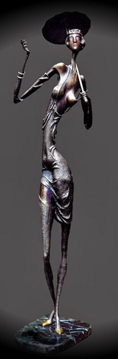 Sculpture titled ""Umbrella"" by Shanaro, Original Artwork, Metals