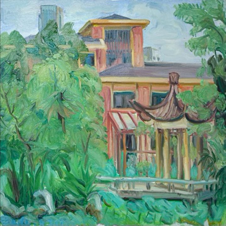 Painting titled "University of Scien…" by Shanlin Shu, Original Artwork, Oil