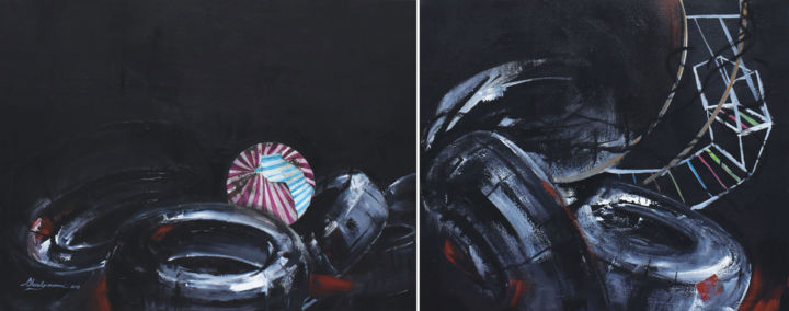 Painting titled "from Game-Maker Dev…" by Shanly Momeni, Original Art, Acrylic