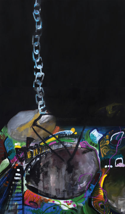 Painting titled "from Game-Maker Dev…" by Shanly Momeni, Original Art, Acrylic