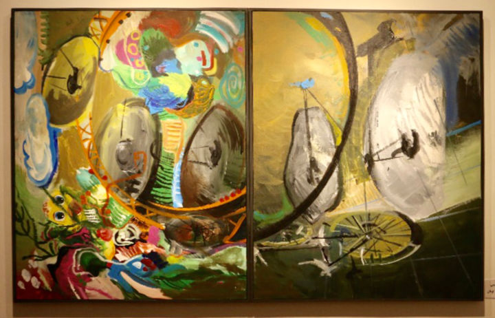 Painting titled "from Game-Maker Dev…" by Shanly Momeni, Original Art, Acrylic