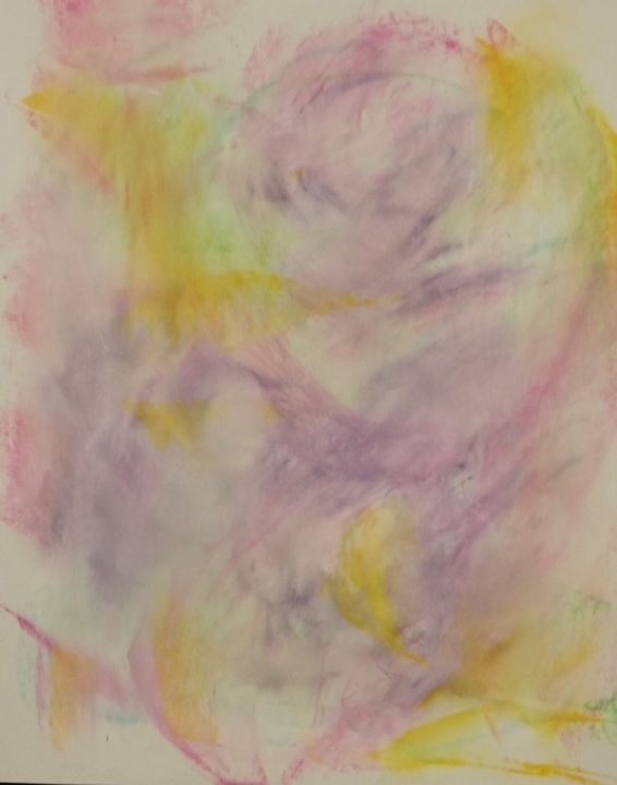 Desenho intitulada "Caresses d'ange 9" por Shanty, Obras de arte originais, Pastel