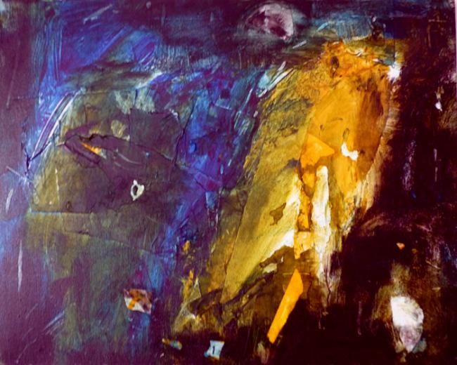 Painting titled "toile sans anecdote…" by Carol Shapiro, Original Artwork