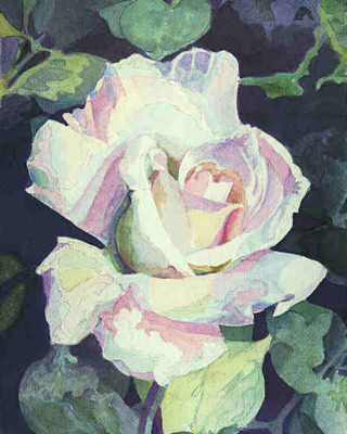 Painting titled "Rose of Origin" by Sharon Galli, Original Artwork
