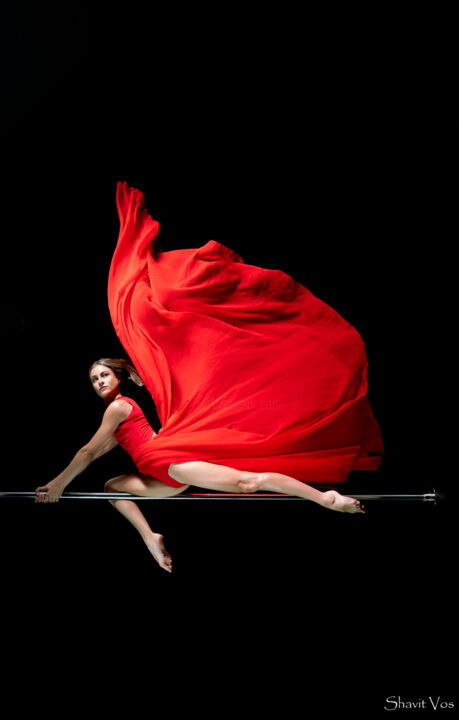 Fotografia intitolato "Pole Fly Dance" da Shavit Vos, Opera d'arte originale, Fotografia digitale