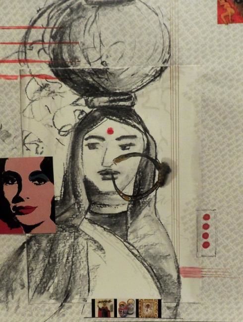 Collages intitolato "Ma!" da Shejuti Taleb, Opera d'arte originale