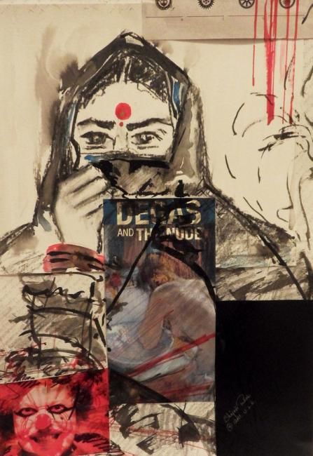 Collages intitulée "Parda" par Shejuti Taleb, Œuvre d'art originale