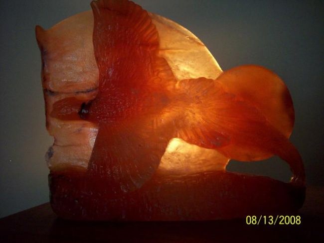 Sculpture titled "pheasant in orange…" by Shelley Wheeler, Original Artwork, Stone