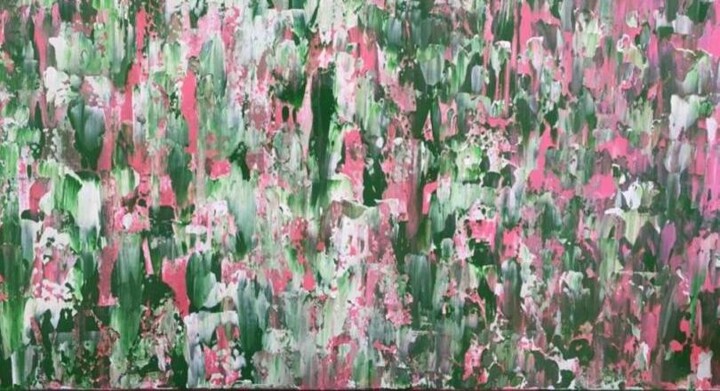 Malarstwo zatytułowany „Happy forest” autorstwa Sherine Balbaa, Oryginalna praca, Akryl
