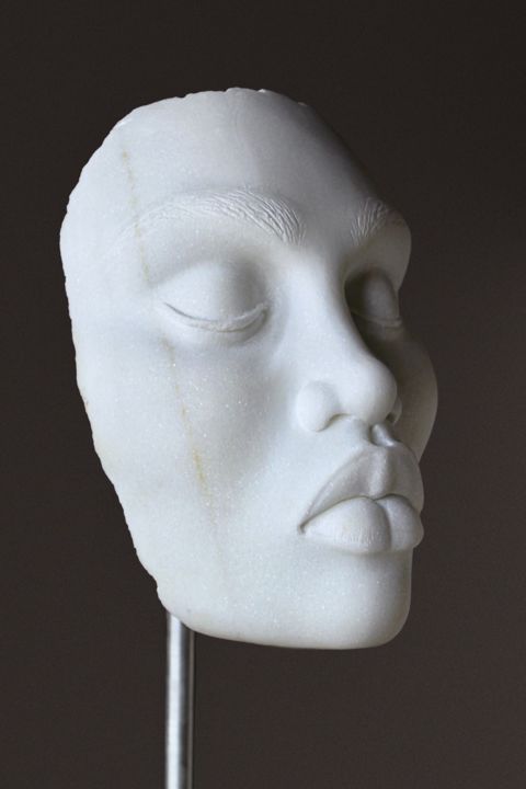 Rzeźba zatytułowany „Dreamer” autorstwa Sherry Tipton, Oryginalna praca, Kamień