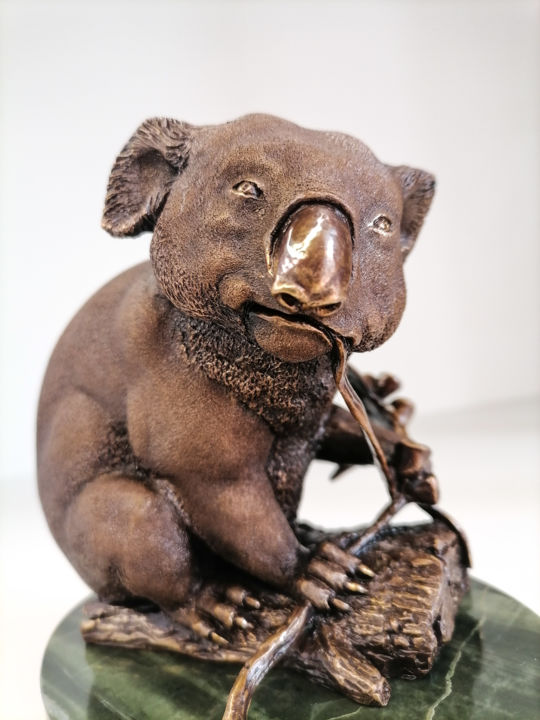 Скульптура под названием "Скульптура "Коала"" - Андрей Ипатов, Подлинное произведение искусства, Бронза