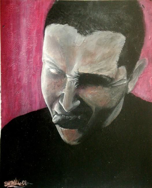 Painting titled "DarK Smile" by Nil Shewil, Original Artwork, Other