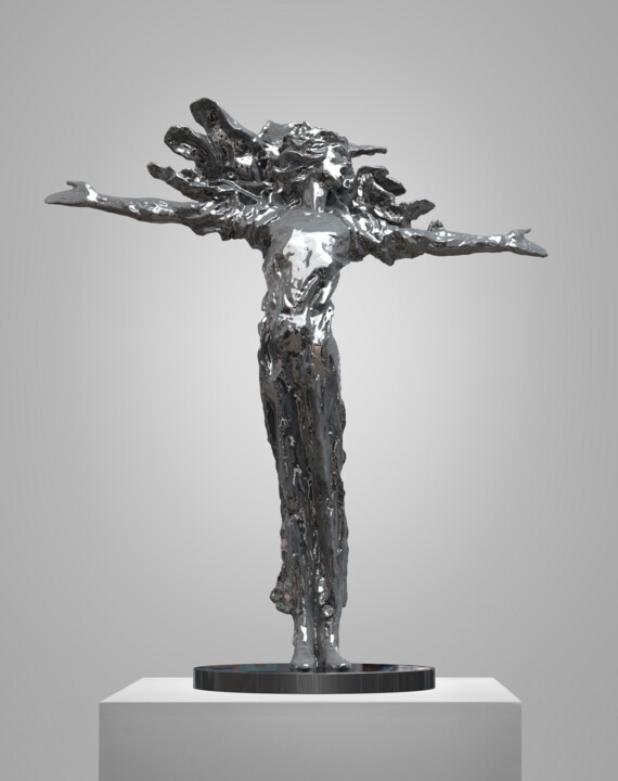 Escultura intitulada "A TIME REMEMBERED 2" por Shi Jun Liu, Obras de arte originais, Bronze