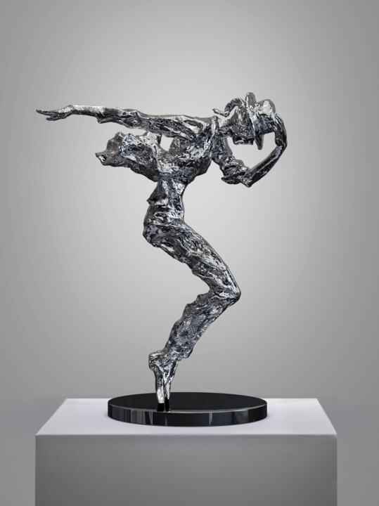 Sculpture titled "A TIME REMEMBERED 3" by Shi Jun Liu, Original Artwork, Bronze