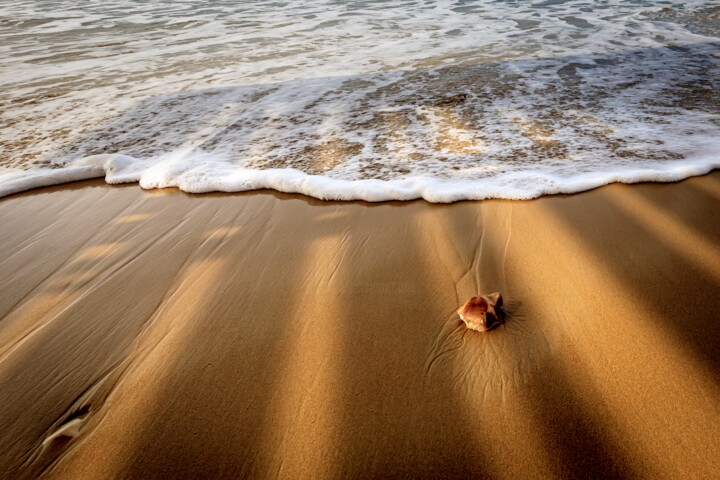 Фотография под названием "Lonely Beach" - Shimon Rottenberg, Подлинное произведение искусства, Цифровая фотография