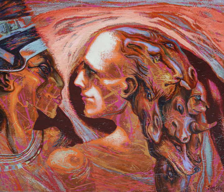 Картина под названием "Трансгрессия" - Александр /Alex/ Шинин /Shynin/, Подлинное произведение искусства, Масло
