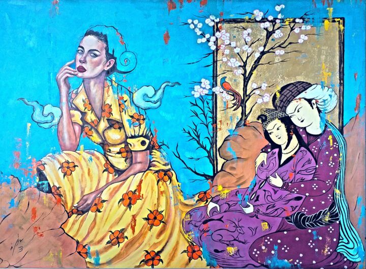 Malerei mit dem Titel "Me" von Shinsad Paint, Original-Kunstwerk, Acryl