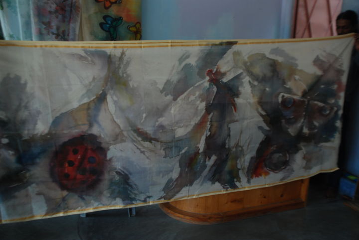 Painting titled "Hand-paint-sharee.j…" by Shipper, Original Art, Watercolor