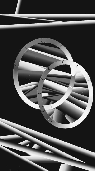 Arte digitale intitolato "Wheels" da Shirley Jacobsen, Opera d'arte originale, Lavoro digitale 2D