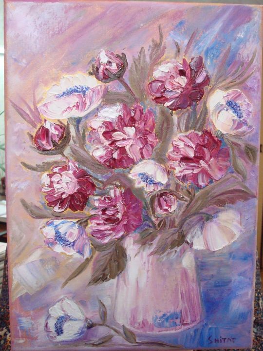 Painting titled "eternal springtime" by Tatiana Shirova, Original Artwork, Oil