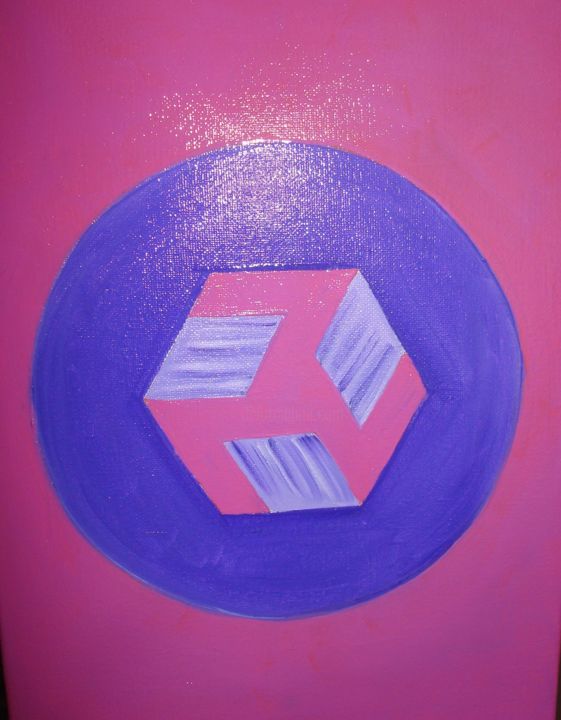 Painting titled "Antakarana symbol" by Tatiana Shirova, Original Artwork, Oil