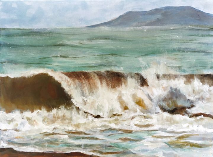 Peinture intitulée "Mud and water" par Shlomit Denis Levi, Œuvre d'art originale, Acrylique