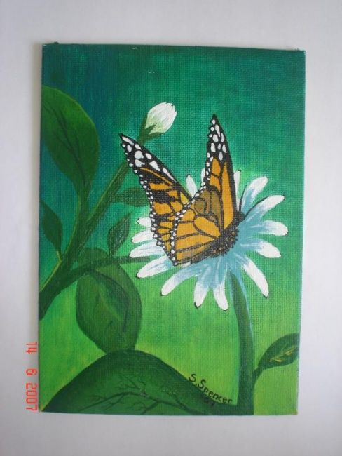 Malerei mit dem Titel "Give Me Wings" von Shona-Kay Spencer, Original-Kunstwerk