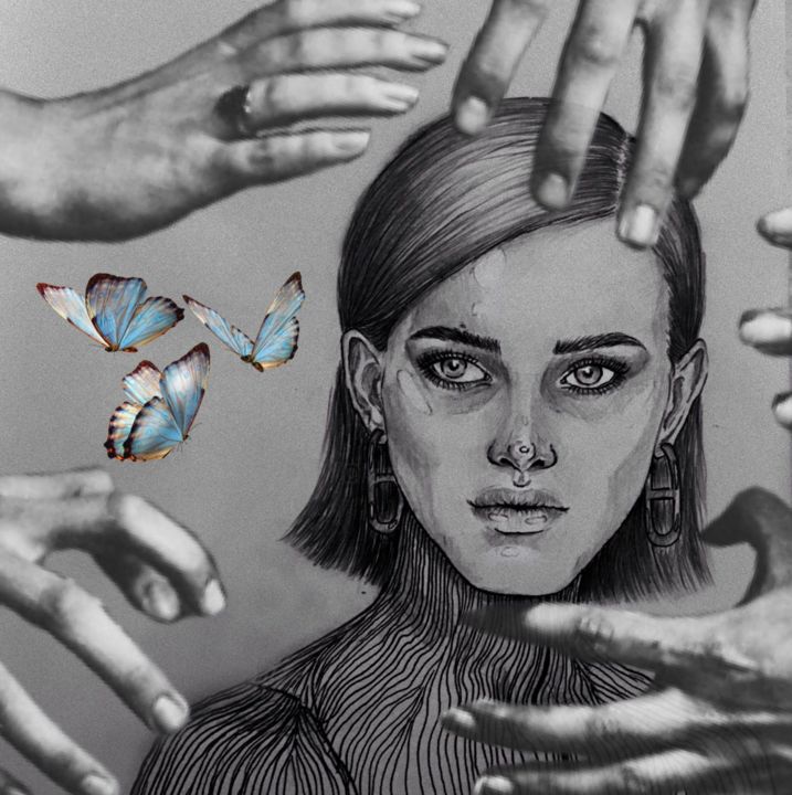 Digital Arts titled "going for a dream" by Iryna Shramko, Original Art, 2D Digital Work
