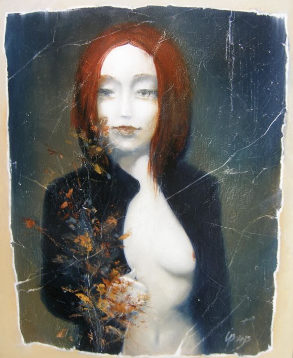 Картина под названием "Актриса" - Stepan Verbeshchuk, Подлинное произведение искусства