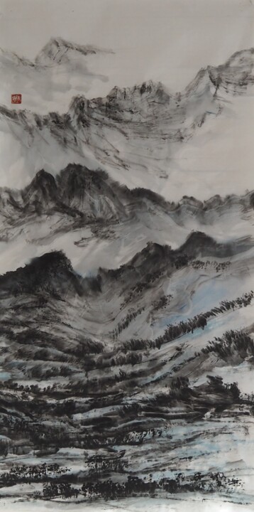 Schilderij getiteld "Où va-t-on, aussi l…" door Shuang Gao, Origineel Kunstwerk