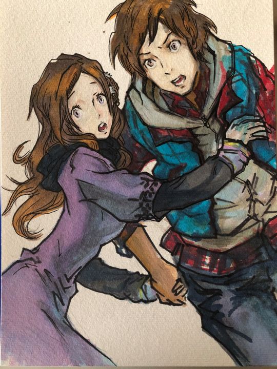Peinture intitulée "Manga" par 高爽, Œuvre d'art originale, Marqueur