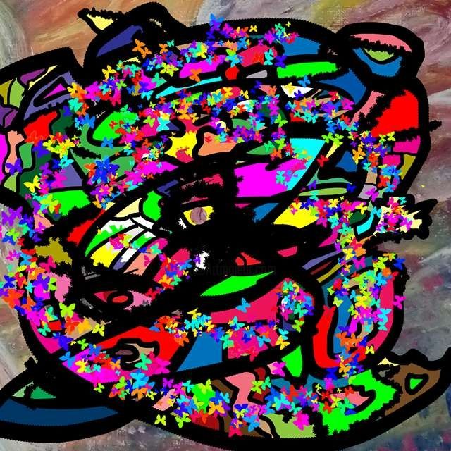 Digital Arts titled "MonMONpPA" by Shuichi Takada, Original Artwork