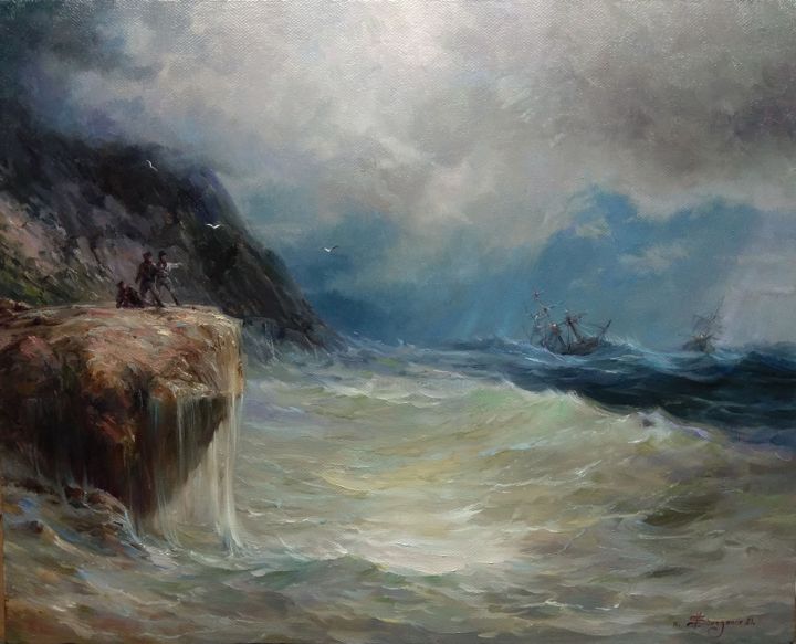 Pintura intitulada ""Survivors"" por Vladislav Shurganov, Obras de arte originais, Óleo