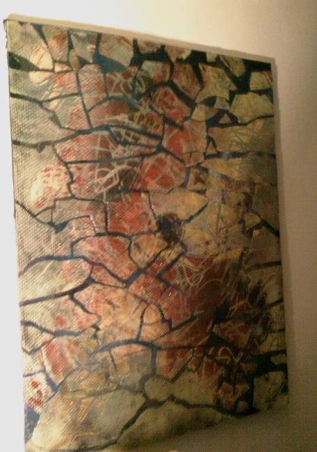 Painting titled "pain" by Sherry Ostopick, Original Art,